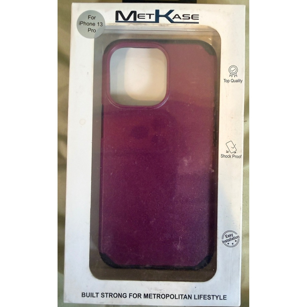 MetKase iPhone 13 Pro Case Purple Shockproof Protective Slim Cover New
